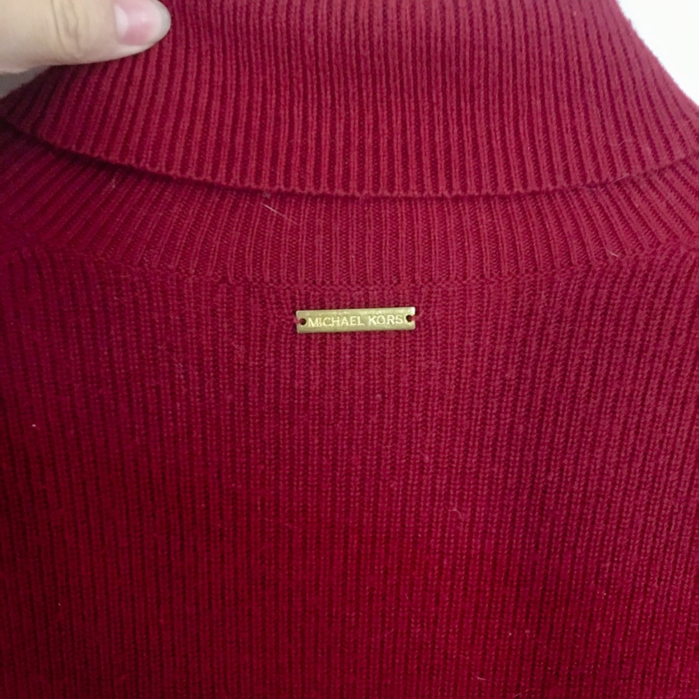 michael kors // red fringe sweater dress - Picture 5 of 6